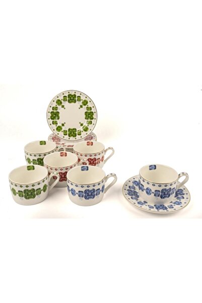 Mikasa Moor طقم فناجين قهوة جويل مكون من 6 قطع