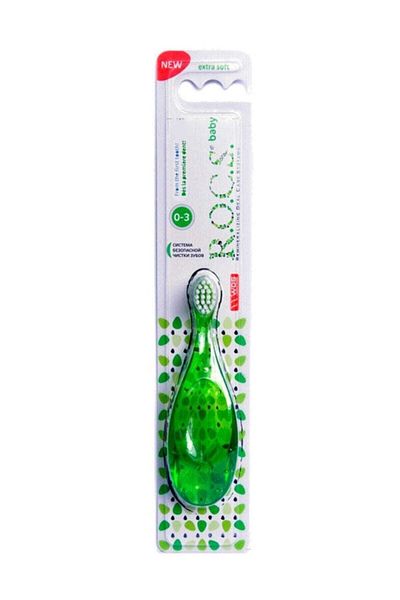 R.O.C.S. Unisex Baby Green Rocs Baby 0-3 Years Old Toothbrush 4607152730333 Y
