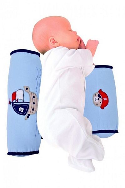 Sevi Bebe Baby Blue Safe Side Sleeping Pillow Art-433 Blue