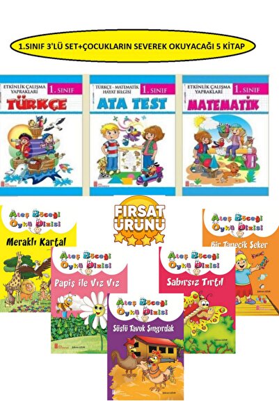 Ata Yayıncılık 1.sınıf Etkinlik Çalışma Yaprakları Seti+çocukların Severek Ok...
