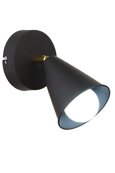 NisaLuce Black Spot Metal Sconce