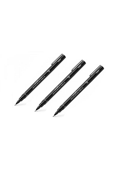 UNİ-BALL Uni Pin Technical Drawing Pen 0.6 Mm Black 3 Pieces