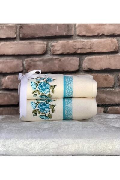 Özdilek 2'li Leslie Nakışlı El Yüz Havlusu