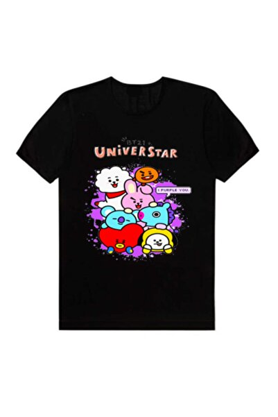 GALASHOP Cute Bt21 Bts I Purple You Cartoon Babies T-shirt Model698