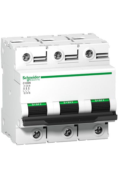 Schneider Electric C120n 3 Pole C Curve 10ka 80a