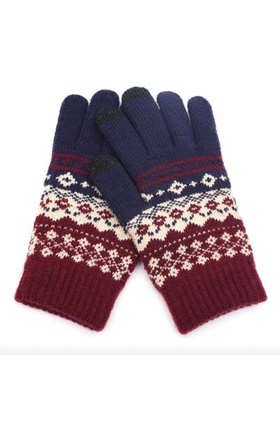 Corney Design Desenli Dokunmatik Eldiven