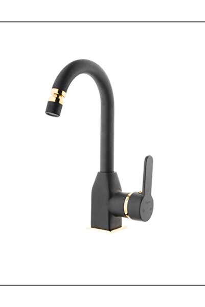 KARE بطارية حوض ذهبية سوداء قصيرة - STYLE MIX