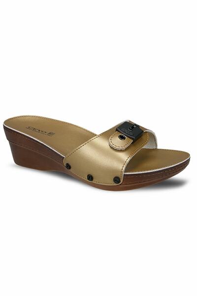 Ceyo 9927 (35-42), Ανατομικές, Γυναικείες Παντόφλες, Χρυσό