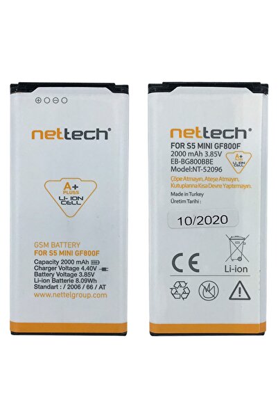 Nettech Samsung Galaxy G800 S5 Mini Uyumlu Nt-10500 1900 Mah Batarya