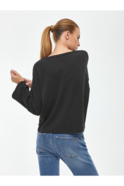 Ltb Tricou antracit cu maneca lunga