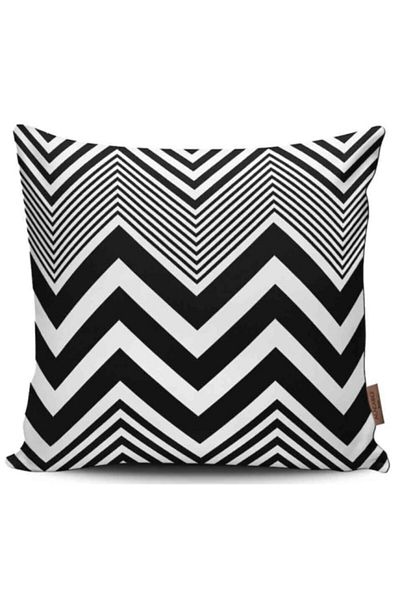 Alacastore Husă de pernă cu design special cu model în zig-zag