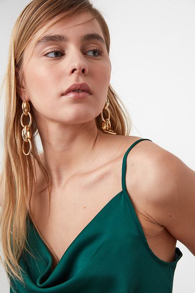 Trendyol Collection Bluse - Grün - Regular Fit