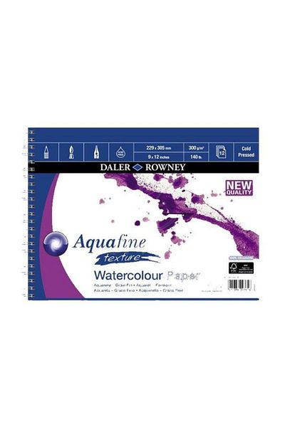 Daler Rowney Aquafine Texture Spiral 12 foi 300g 22,9x30,5cm