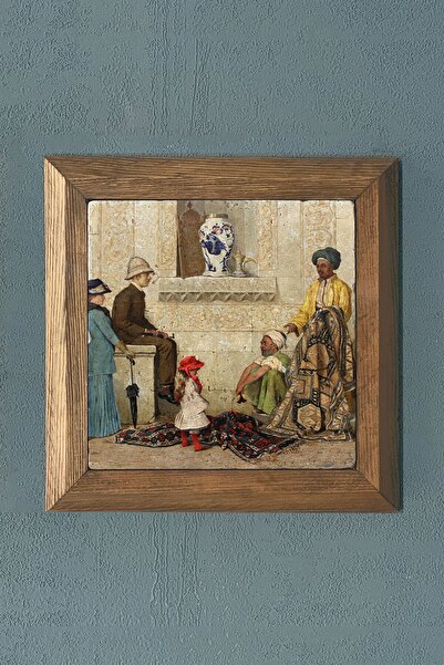 Oscar Stone Decor Masif Çerçeveli Taş Tablo 28x28