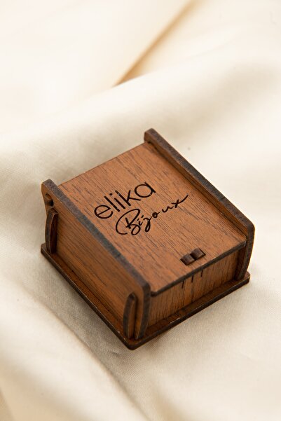 Elika Silver Kadın 14k Rose Altın Kaplama Zirkon Taşlı Kar Tanesi Kolye