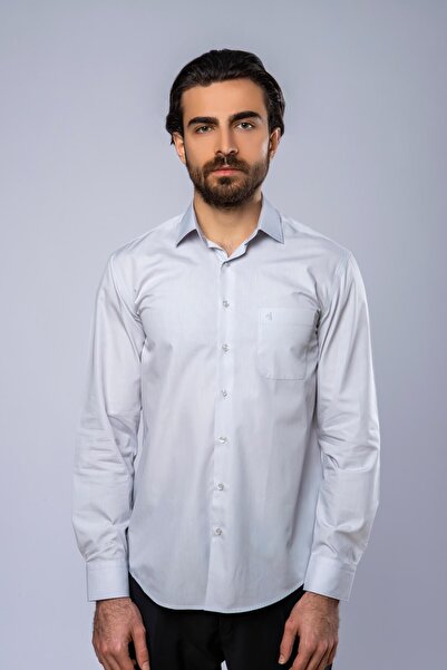 Daniel Bessi Klasik Kesim Uzun Kollu Erkek Gömlek 300-db02