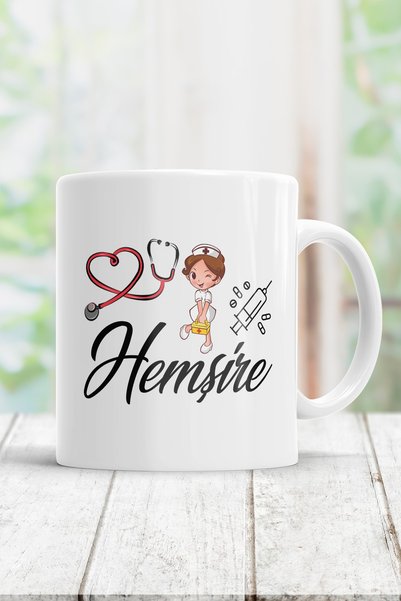 WixelArt Hemşire Kupa Bardak