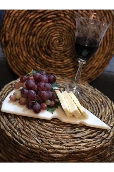 Modestmar Calacatta Marble Cheese Presentation Plate