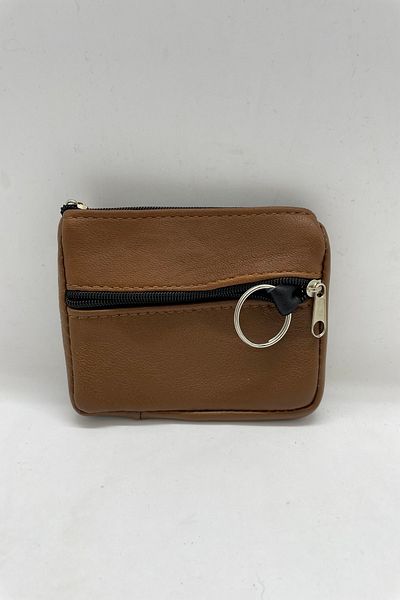 MENİSE Genuine Leather - Tan Coin Purse