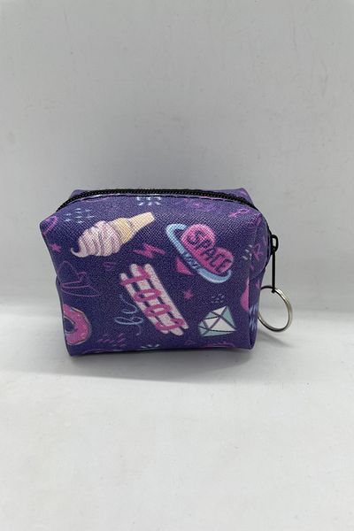 MENİSE Purple Ice Cream Patterned Coin