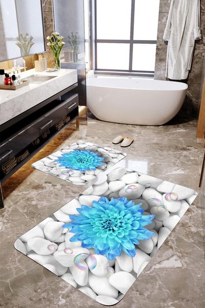MEKTA HOME Set covorașe de baie 3D Star Flower Mktbp-025 60x100/50x60