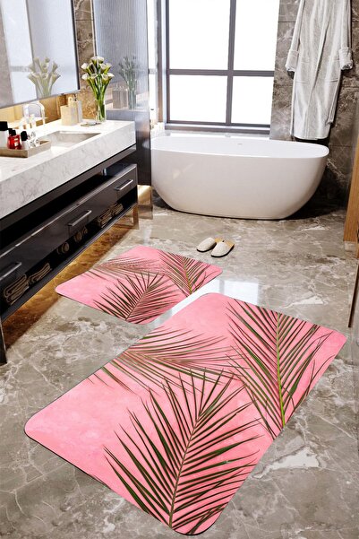 MEKTA HOME Set covoraș de baie din frunze de palmier Mktbp-0106 60x100/50x60