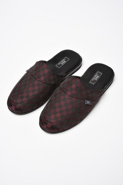 GC Papuci de casă pentru bărbați Burgundy 345b