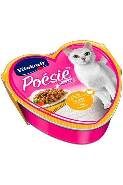 Vitakraft Poesie Wet Cat Food - Chicken and Vegetables, 85 Gr