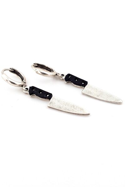 Solfera Unisex Hanging Knife Shaped Earrings