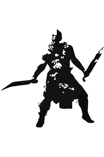 Universal Αυτοκόλλητο Ryse Oswald Silhouette Αυτοκόλλητο Αυτοκόλλητο Τοίχου Αυτοκινήτου Αυτοκόλλητο Τοίχου Διακοσμητικό Σπιτιού 20cm
