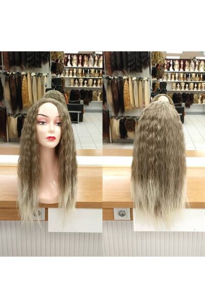 My Hair Türkiye Bayan Peruk Afro Su Dalgası Küllü Kumral Platin Ombreli Fiber...