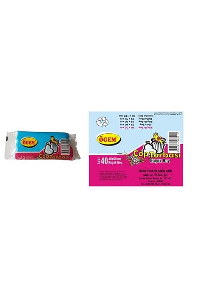 Ögem Small Size Garbage Bag 40x50 Cm 10 Lt 40 Roll X 10 Pack