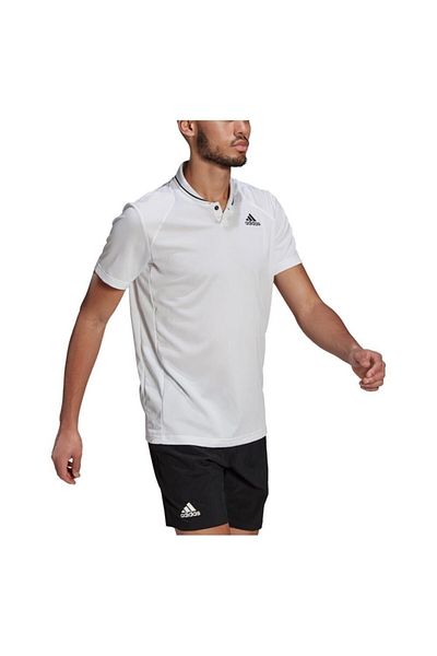 adidas Gl5456 Tricou alb pentru bărbați cu nervuri de club