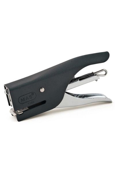 Mas Stapler 10 Sheets Black 1180 Collet Type