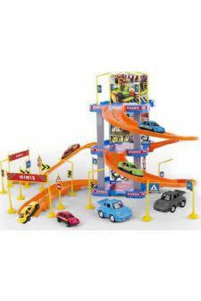 Erdem Oyuncak Parking Garage Play Set 6 Katlı Oyuncak Otopark Süper Garaj Seti 2 Araç