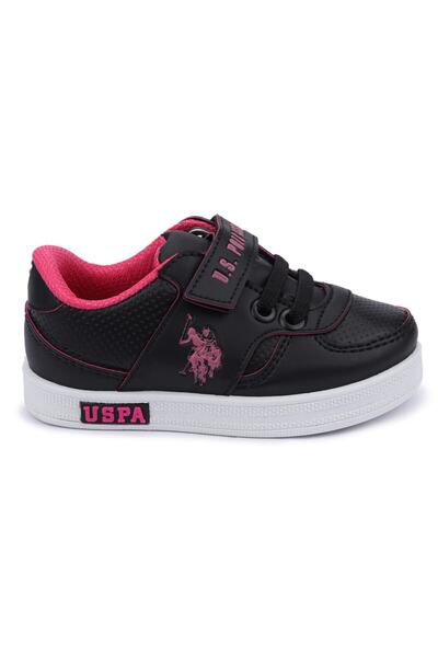 U.S. Polo Assn. CAMERON 1FX Black Girls' Sneaker 100909741
