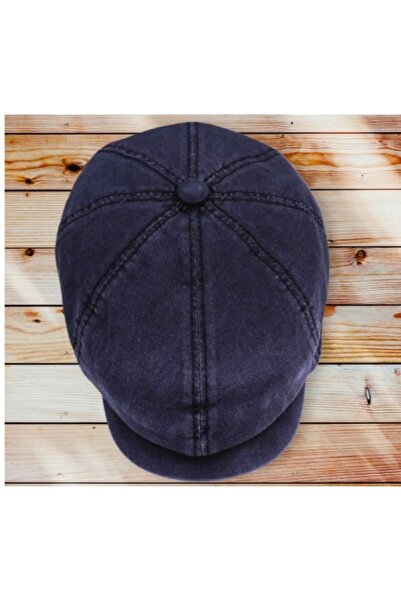 Melik şapka Yazlık Siyah Eskitmeli Ingiliz Devid Beckham Kasket