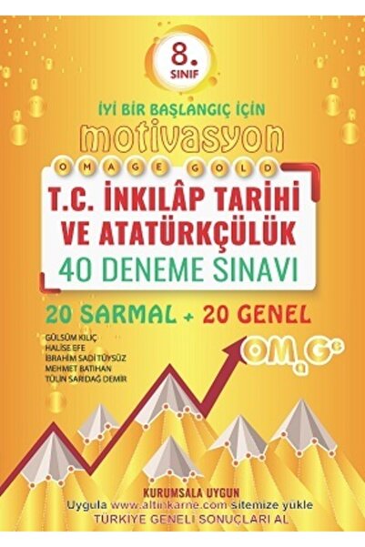 Nartest Yayınları 8. Sınıf Omage Gold Motivasyon T.c. Inkılap Tarihi 40 Denem...