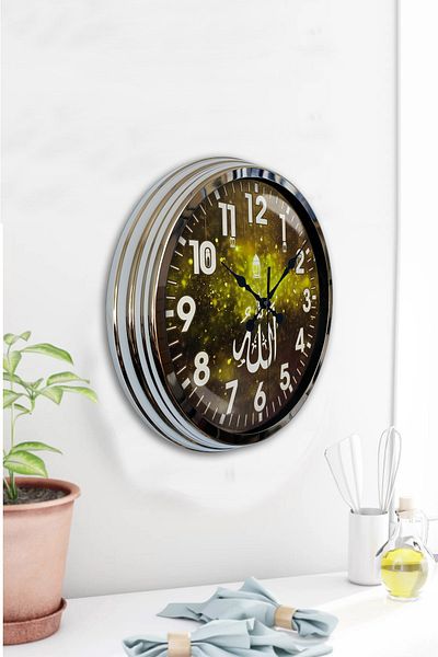 Kasva Concept Ceas Cadou Decorativ 40 Cm Ceas de Perete din Metal Cromat