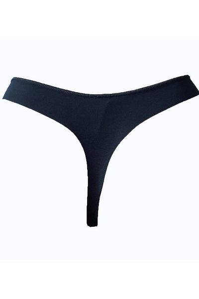 MİSS CLAİRE Women's Black 21-119 Seamless String 21-119 Seamless String