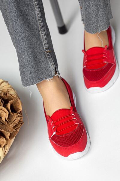 Lal Shoes & Bags Ferry Comfortable Γυναικεία Casual Αθλητικά Παπούτσια-κόκκινο