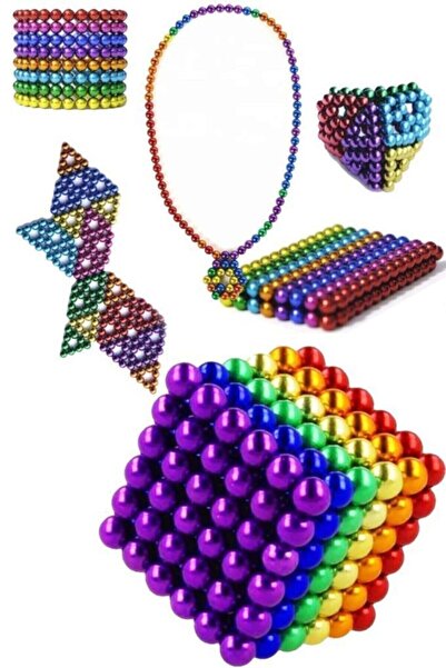 Realx 5 مم 216 قطعة مكعب مغناطيسي ملون - نيوديميوم