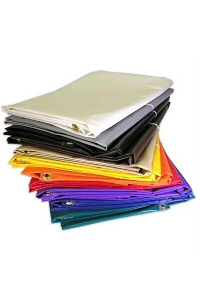 Edoplast 4m X 50cm Beyaz Polyester Balkon Demiri Brandası Gölgelik Tente Çadı...