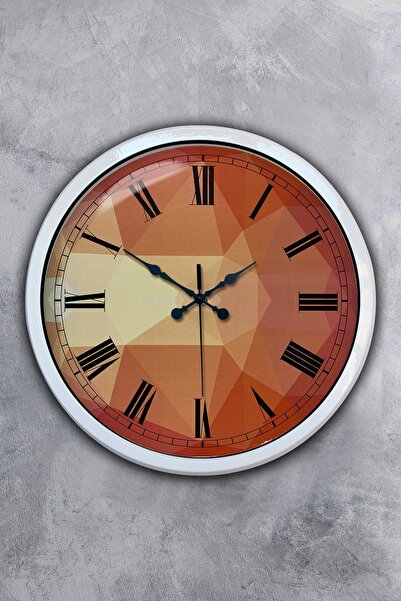 Platin Saat هدية ساعة حائط منقوشة معدنية بيضاء مقاس 40 سم