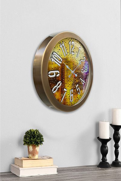 Kasva Concept Gift 36 cm Antique Metal Modern Wall Clock