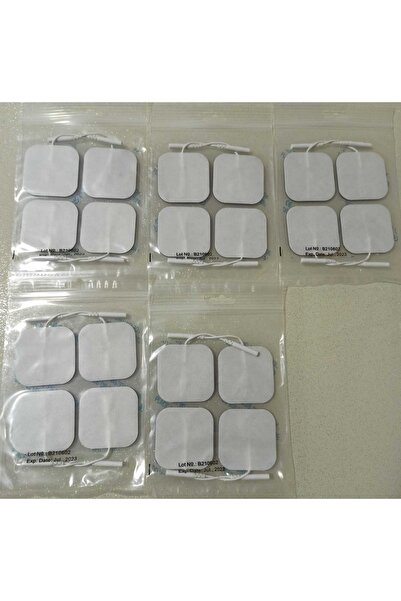 Genel Markalar Tens Cihazı Kablolu Yedek Elektrot 5x5 Tens Pedi 4 Lü ( 5 Paket )