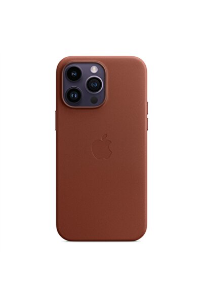 Apple Husă din piele Magsafe pentru iPhone 14 Pro Max - Roșu Pământ