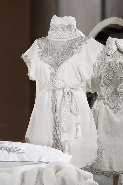 ZEBRA CASA Tiara 3 Piece Honeymoon Bathrobe
