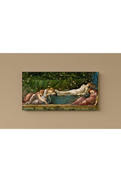 Carmen Edward Burne-jones - Uyuyan Güzel Kanvas Tablo -başyapıtlar