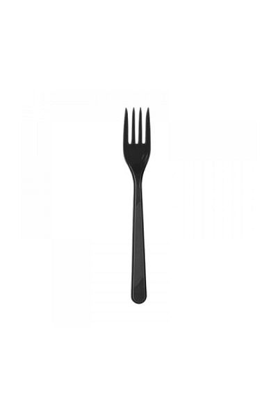 Kulist 25-Piece Black Plastic Fork